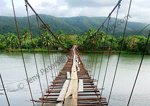 Baler, Aurora Province (hanging bridge over Tibag-Sabang River) 